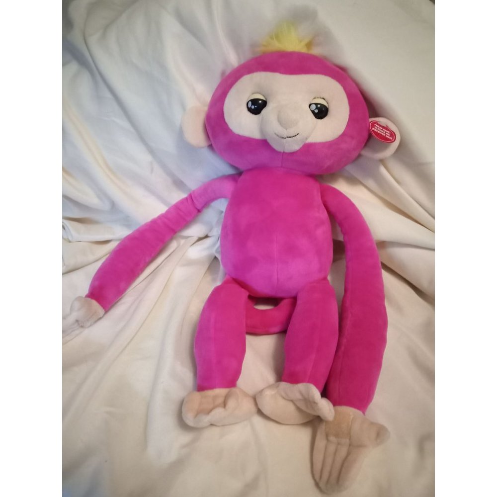 Fingerlings HUGS Bella Interactive Plush Pink Monkey WowWee- TESTED-WORKS
